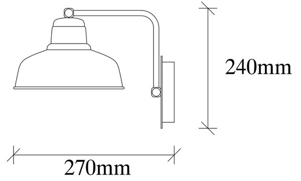 Opviq Nástenná lampa Berceste II čierna