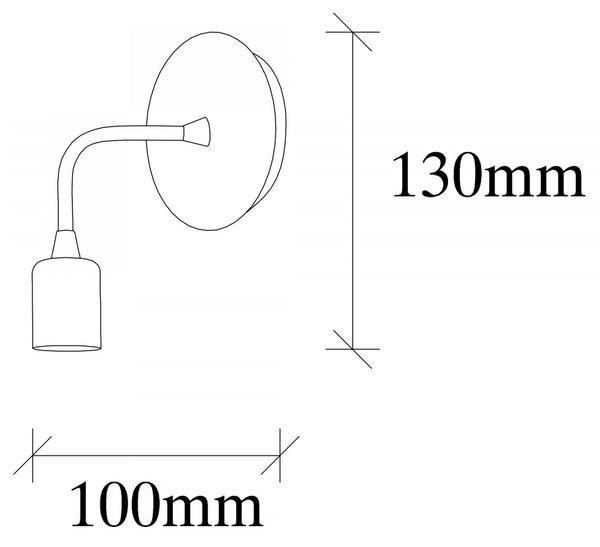 Opviq Nástenná lampa Dartini čierna