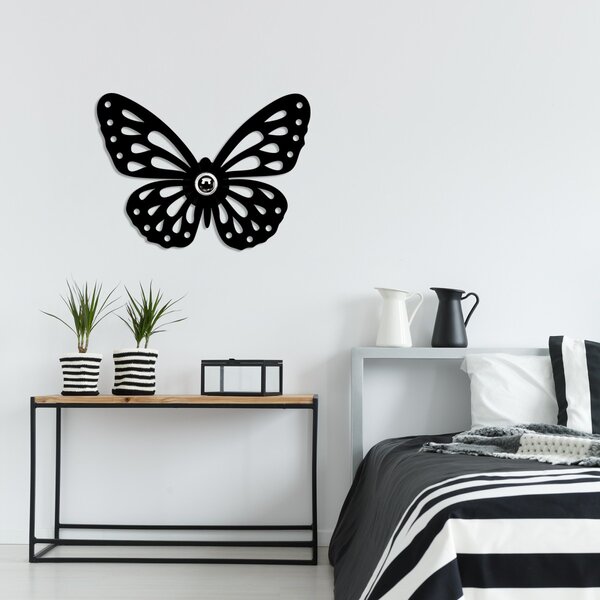 Opviq Nástenná lampa Shadows Butterfly čierna