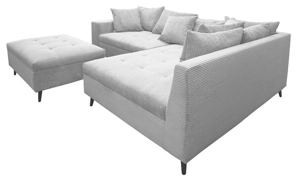 ROHOVÁ SEDAČKA, textil, svetlosivá MID.YOU - Sedačky, Online Only