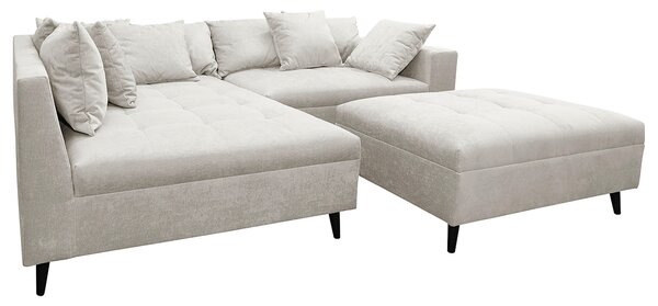ROHOVÁ SEDAČKA, textil, svetlosivá MID.YOU - Sedačky, Online Only