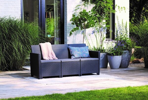 Claire 3 Seaters sofa, grafit KETER 252980