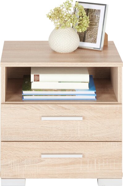 NOČNÝ STOLÍK, dub sonoma, 45/47,5/35 cm Carryhome - Spálňové sety