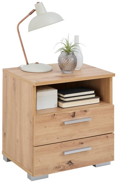 NOČNÝ STOLÍK, dub artisan, 45/47/35 cm Carryhome - Spálňové sety