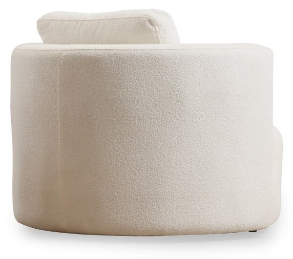 Hanah Home Dizajnové kreslo Asos bouclé krémové