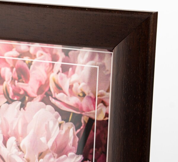 Fotorám FLAT, farba wenge - 10x15 cm