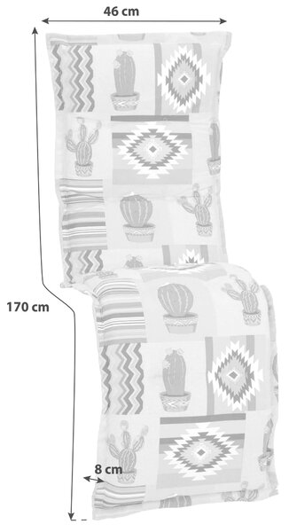 PODUŠKA NA RELAXAČNÉ KRESLO, 170/46/8 cm Gardenson - Online Only záhrada, Online Only