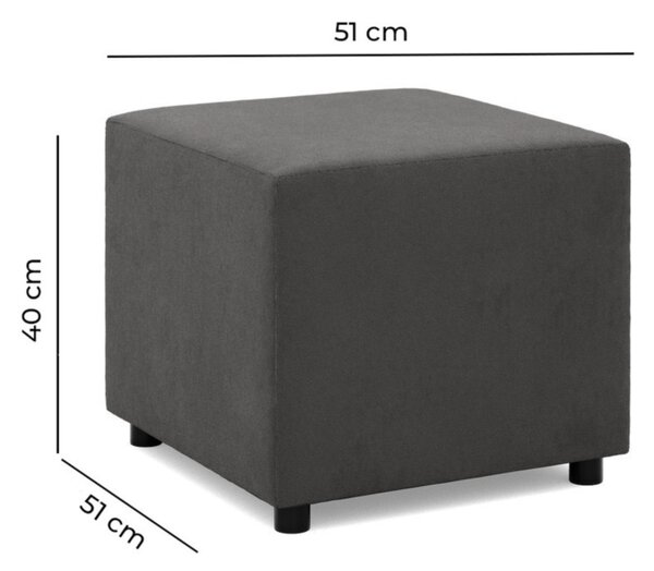 AG Podnožka NEO 50x50 výber z farieb KRONOS 034 tmavo sivá