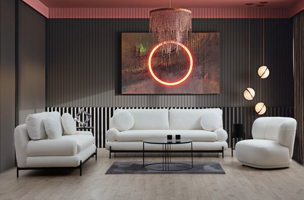 Hanah Home Dvojmiestna pohovka Livorno 188 cm biela