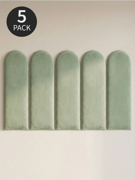 Sinsay - Čalúnené nástenné panely 5 pack - bledozelená