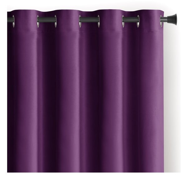 Fialový zamatový dimout záves 140x270 cm Eyelets – Restilo