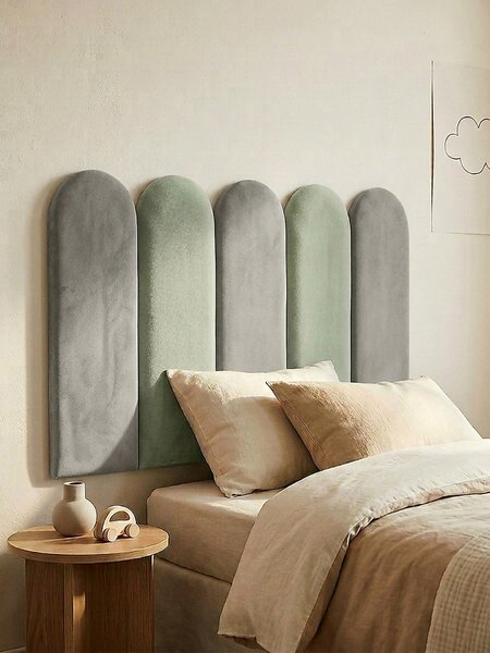 Sinsay - Čalúnené nástenné panely 5 pack - bledozelená