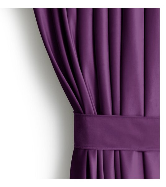Fialový zamatový dimout záves 140x270 cm Eyelets – Restilo