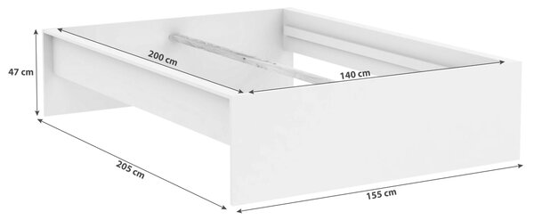 POSTEĽNÝ RÁM, 140/200 cm Hom`in - Postele