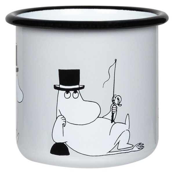 Muurla Hrnček Moominpappa 0,37l, smalt / sivý