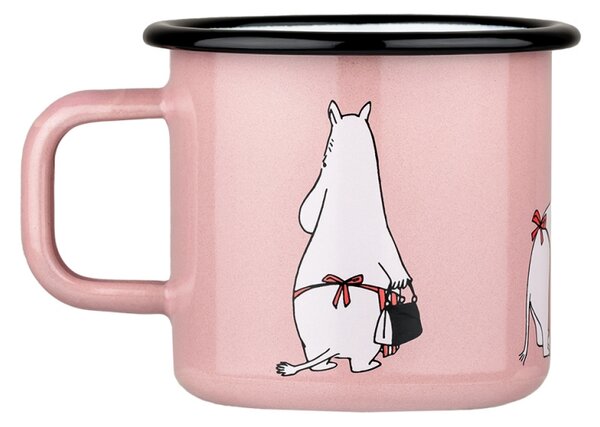 Muurla Hrnček Moominmamma 0,37l, smalt / růžový