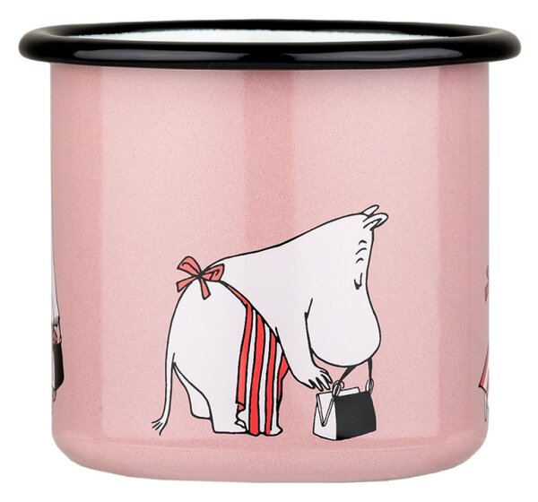 Muurla Hrnček Moominmamma 0,37l, smalt / růžový
