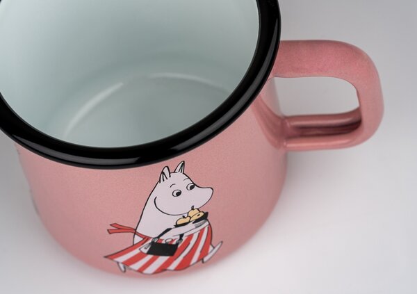 Muurla Hrnček Moominmamma 0,37l, smalt / růžový