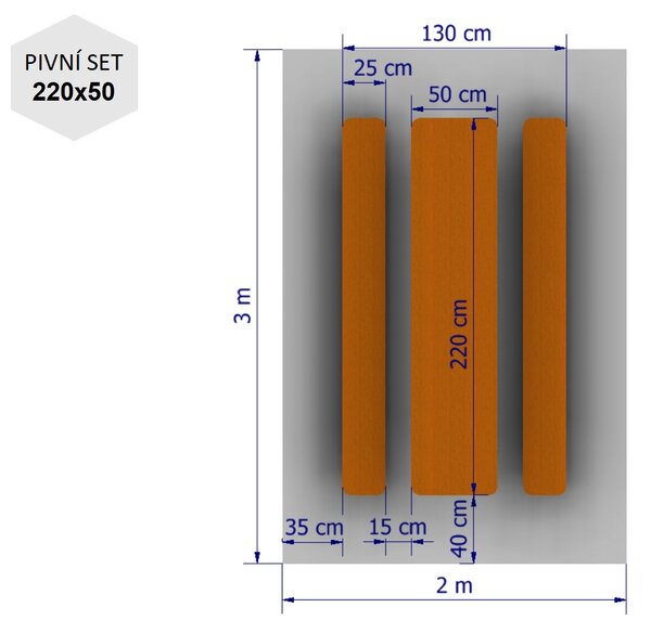 Nožnicový párty stan 2x3 m TENTino SMALL HEXAGON Farba opláštenia: 10B - SVETLO HNEDÁ