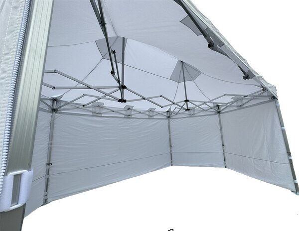 Nožnicový párty stan 2x2x4 m TENTino BIG HEXAGON Farba opláštenia: 12A - SVETLO MODRÁ