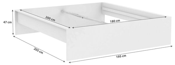 POSTEĽNÝ RÁM, 180/200 cm Hom`in - Postele