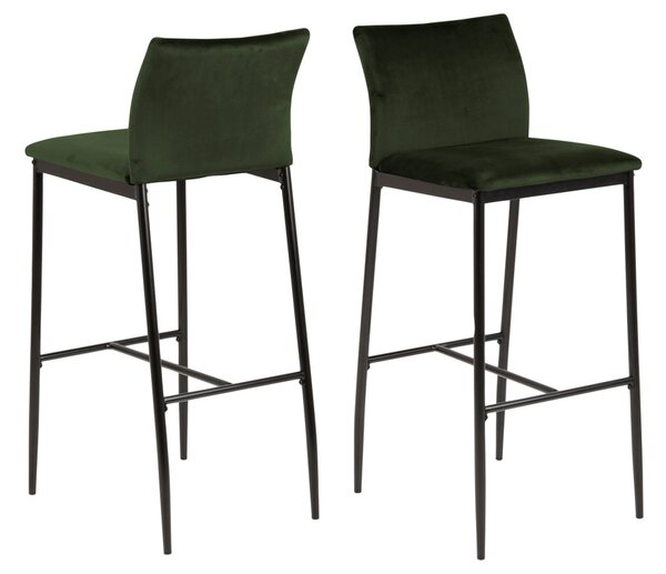Dizajnová barová stolička Midena olivová - Skladom na SK
