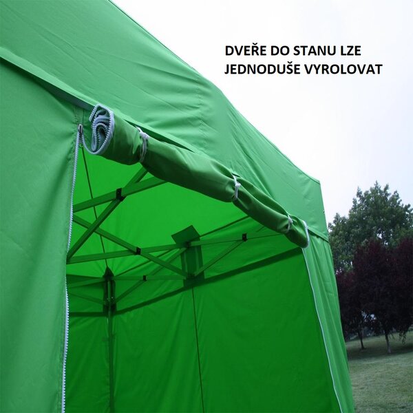 Nožnicový párty stan 5x5 m TENTino BIG HEXAGON Farba opláštenia: 1A - BIELA