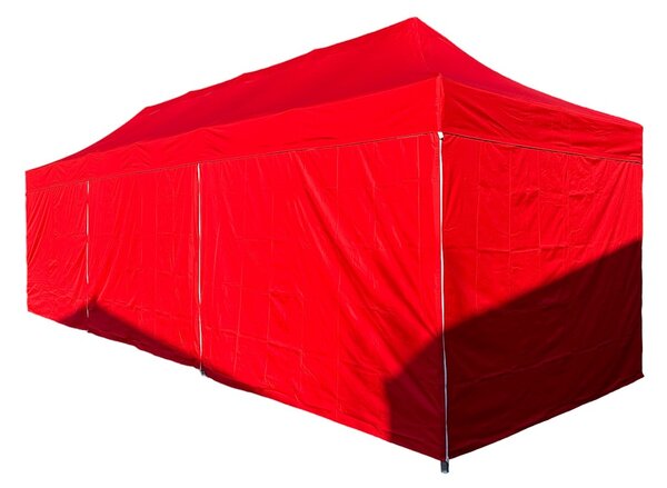 Nožnicový párty stan 3x9 m TENTino BIG HEXAGON EXTREME Farba opláštenia: 1A - BIELA