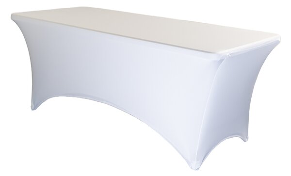TENTino Elastický poťah na skladací stôl 152x76 cm VIAC FARIEB Farba obrusu: BIELA / WHITE