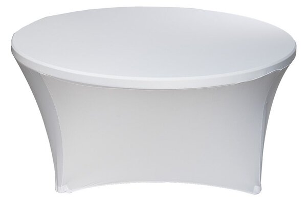 TENTino Elastický obrus na okrúhly stôl 94 cm Farba obrusu: BIELA / WHITE