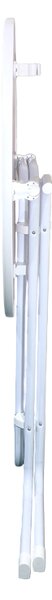 TENTino Elegantný skladací bistro stôl 80 cm ELEGANT WHITE