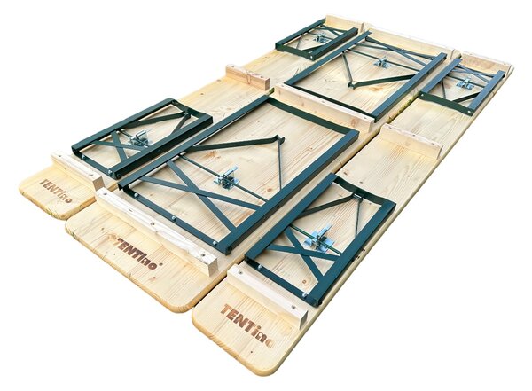 TENTino Profi pivný záhradný set 200x50 cm - STÔL + 2x LAVICA