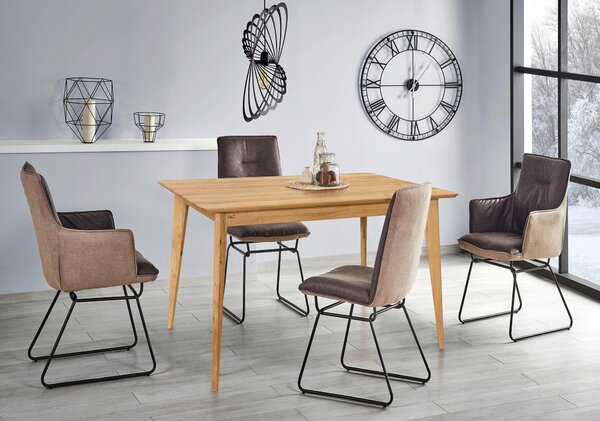 JEDÁLENSKÝ STÔL, divoký dub, farba duba, 120/80/76 cm Carryhome - Stoly