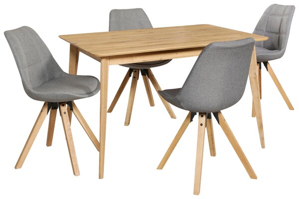 JEDÁLENSKÝ STÔL, divoký dub, farba duba, 120/80/76 cm Carryhome - Stoly