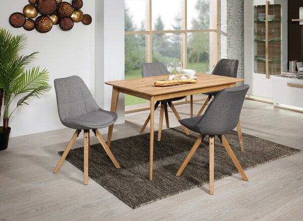 JEDÁLENSKÝ STÔL, divoký dub, farba duba, 120/80/76 cm Carryhome - Stoly