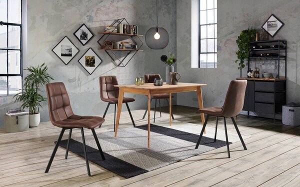 JEDÁLENSKÝ STÔL, divoký dub, farba duba, 120/80/76 cm Carryhome - Stoly