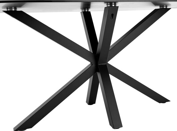 JEDÁLENSKÝ STÔL, čierna, tmavosivá, 180/90/75 cm Livetastic - Stoly, Online Only