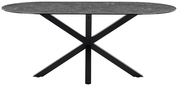 JEDÁLENSKÝ STÔL, čierna, tmavosivá, 180/90/75 cm Livetastic - Stoly, Online Only