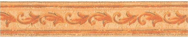 Vinylové bordúry na stenu 450/3, rozmer 5 cm x 5 m, ornamenty oranžové, IMPOL TRADE