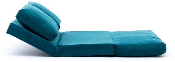 Hanah Home 2-miestna viacúčelová pohovka Taida 120 cm petrolejová