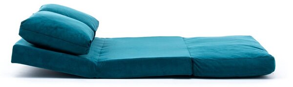 Hanah Home 2-miestna viacúčelová pohovka Taida 120 cm petrolejová