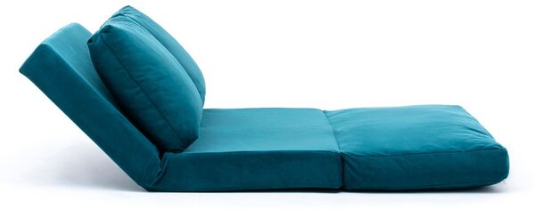 Hanah Home 2-miestna viacúčelová pohovka Taida 120 cm petrolejová