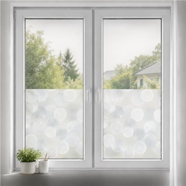 Samolepiace fólie transparentné kolieska, metráž, šírka 45cm, návin 15m, GEKKOFIX 13551, samolepiace tapety