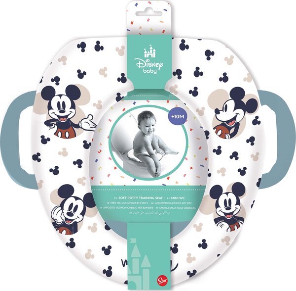 Mäkké sedátko na WC s držadlami MICKEY