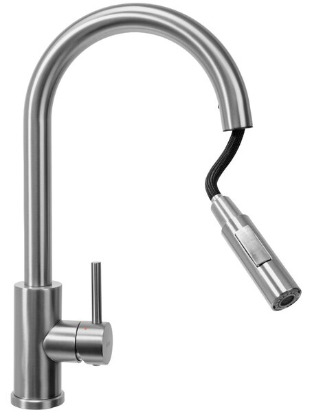 Kuchynská batéria Rea Fresh Nickel Brush INOX