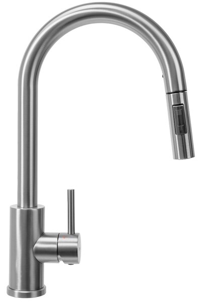 Kuchynská batéria Rea Fresh Nickel Brush INOX