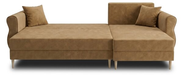 Rozkladacia obojstranná sedacia súprava do L SILVIANO 230x140 cm, béžová