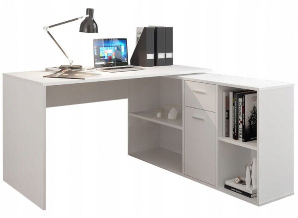 Kancelársky stôl v tvare L 139x136x74,2 cm - biely