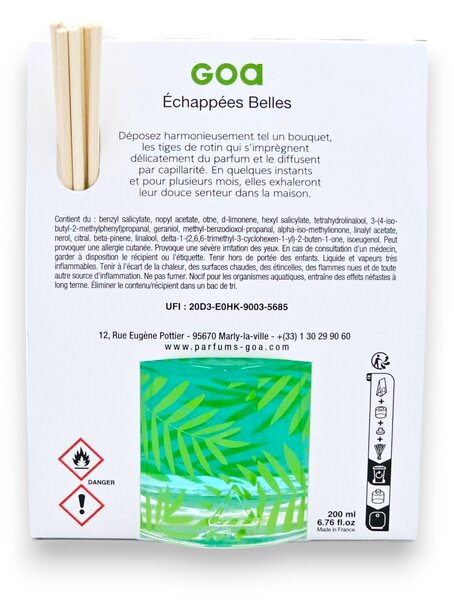 ÉCHAPPÉES BELLES 200 ml | svieža exotická letná vôňa | aróma difuzér GOA