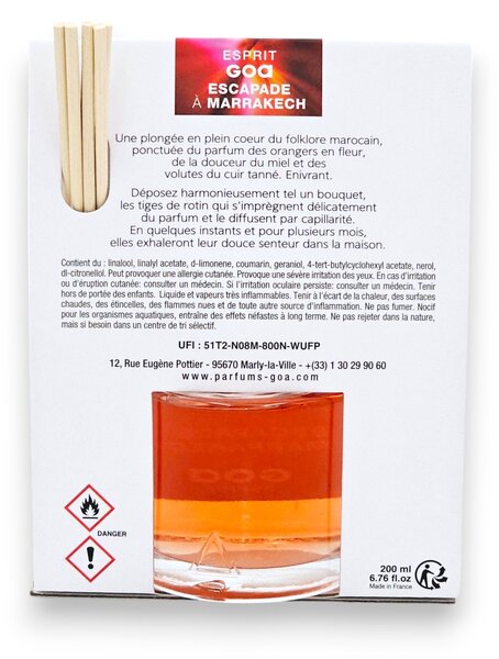 ESCAPADE A MARRAKECH 200 ml | orientálna korenistá exotická vôňa | aróma difuzér GOA
